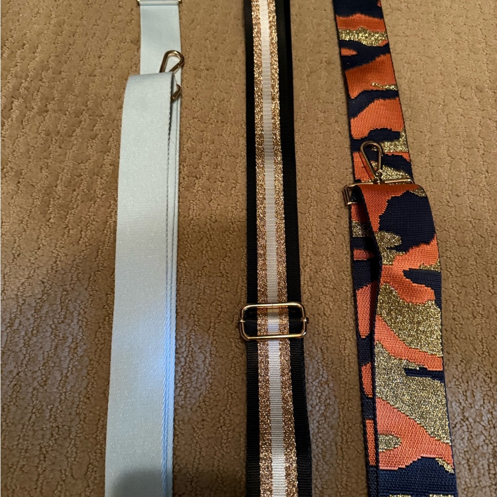 Stylish Strap Set in Blue, Gold, and Camouflage